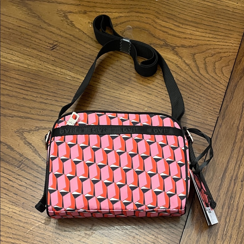 Diane von Furstenberg (DVF) for Target Pink Modern Geo Camera Crossbody Bag, NWT